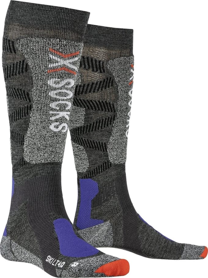 X-socks Skisokken Light 4.0 Polyamide/wol Grijs Mt 45-47