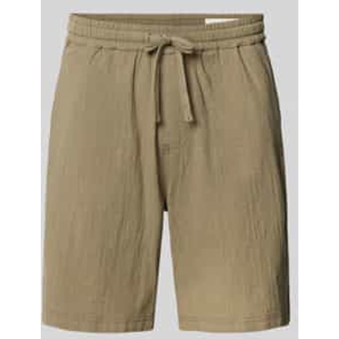 Relaxed fit short van stof van puur katoen