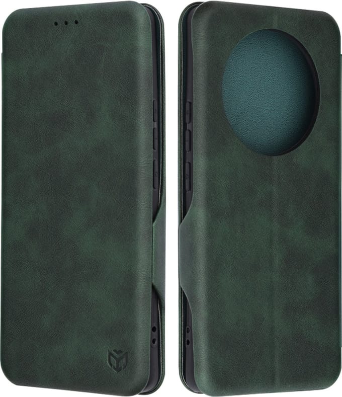 Hoesje geschikt voor Realme 13 Pro / 13 Pro Plus - Techsuit Safe+ Book Wallet Case - Donkergroen