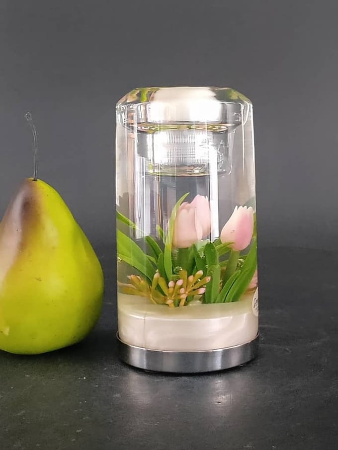 DreamLight Tulpen Roze Waxinelichthouder Candela LED
