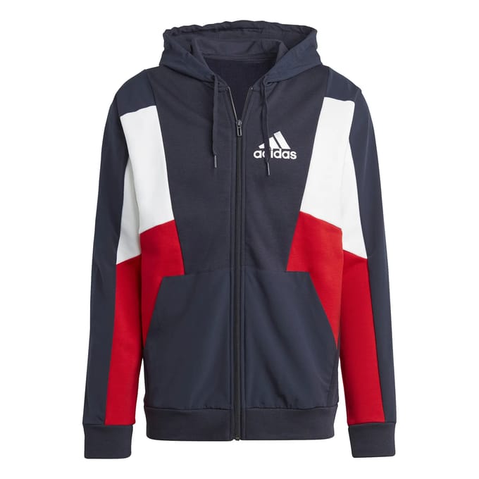 Sweatshirt capuchon met volledige rits adidas Essentials Colorblock