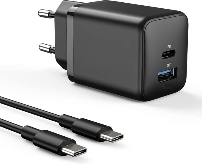 35w usb-C + usb-A Snellader + Lange usb C naar usb C Oplader Kabel - 3 Meter - Lader Voor iP 15,Pro, Max, Plus