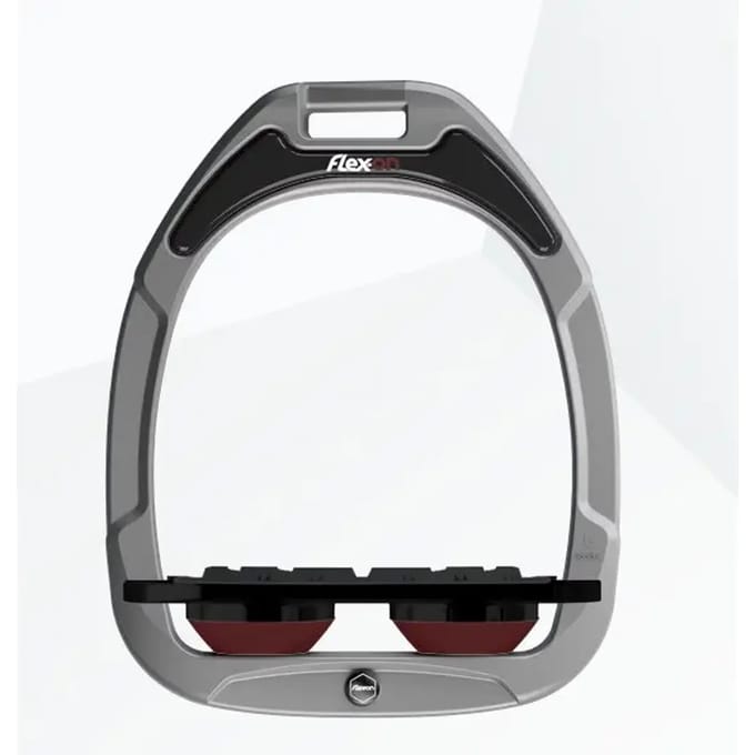 Platte Grip Aluminium/ZWART/BIJENROOD Flex-On Green Composite