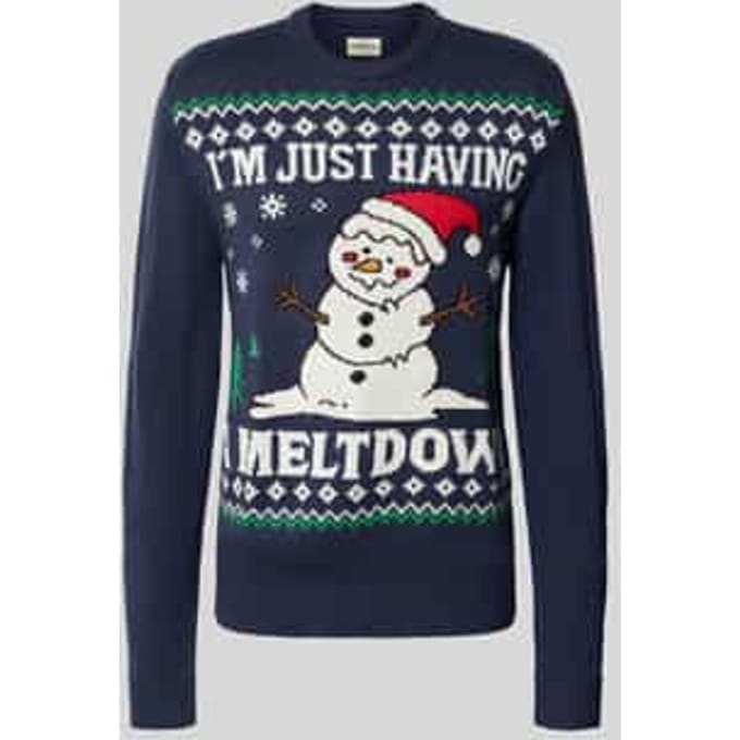 Gebreide pullover in all-over look