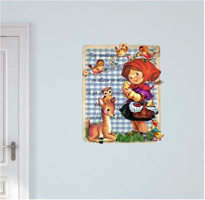 Muursticker Roodkapje