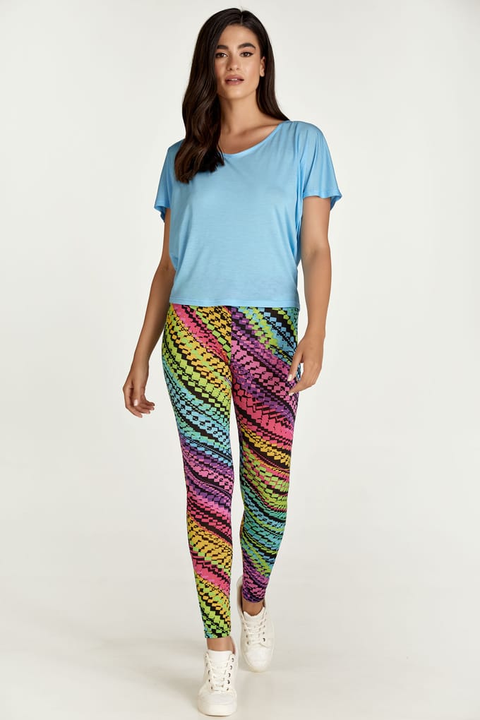 Hemelsblauwe Drape Back Top