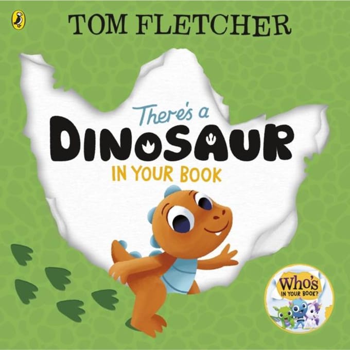Er zit een dinosaurus in je boek