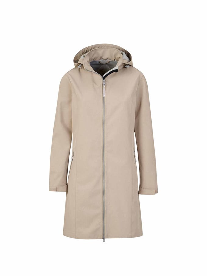 BJØRNSON Charlotta Softshell Parka - Zomerjas - Winddicht - Maat 38 - Beige