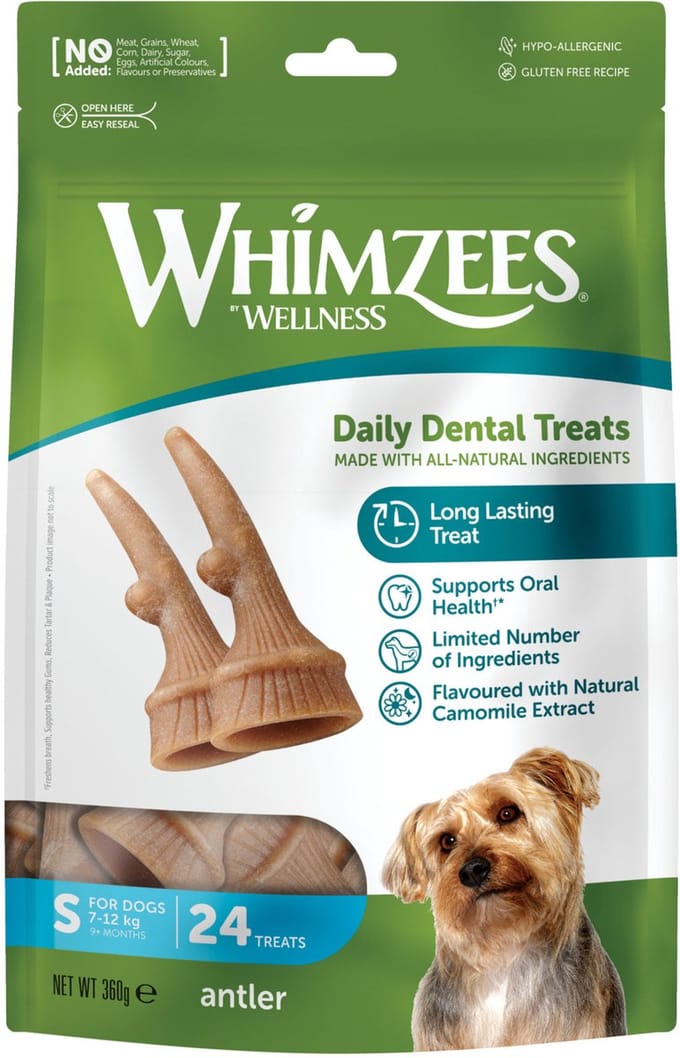 Whimzees Antler S - Kauwsnacks - Hond - 24st