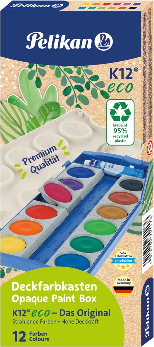 Pelikan dekverfdoos 735/K12 Eco 12 kleuren