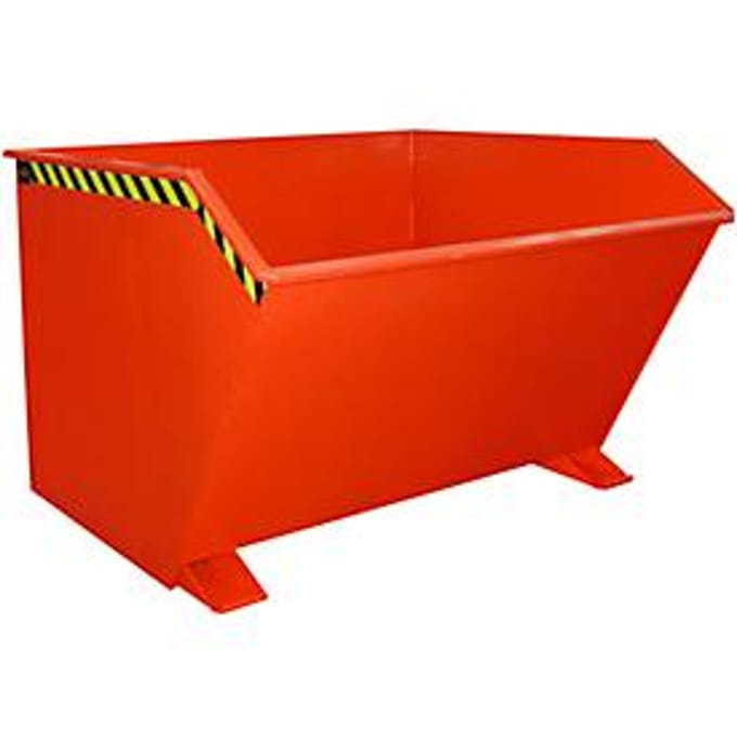 Kiepbak type GU, 2000 liter, rood