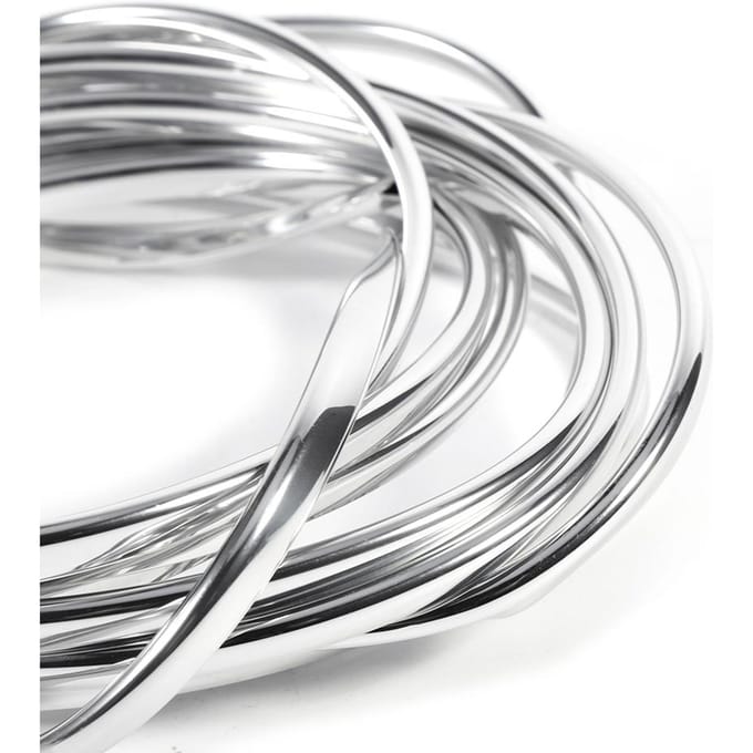 Bande de décoration flexible pour grille de porte intérieure de voiture 4M white