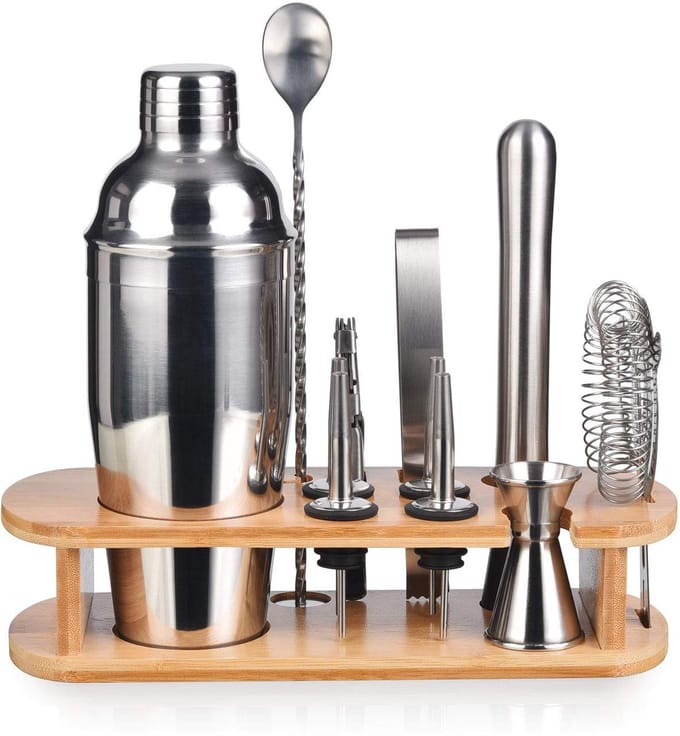 Cocktail Shaker Set - RVS Barman Kit - 750ML - inclusief recepten