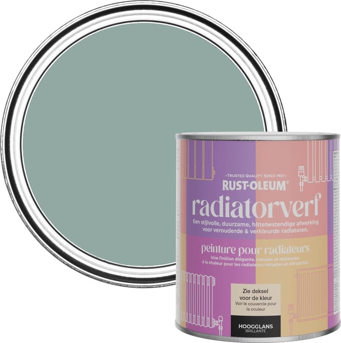 Rust-Oleum Blauw Radiatorverf Hoogglans - Gresham Blauw 750ml