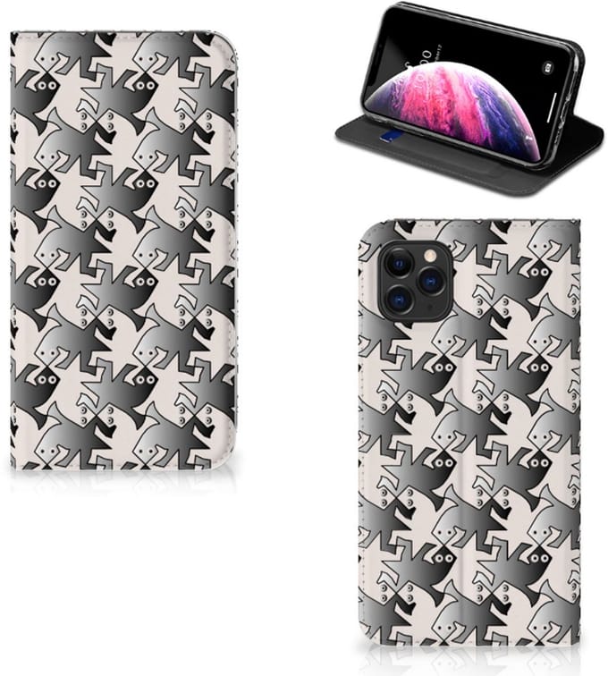 Apple iPhone 11 Pro Max Hoesje maken Salamander Grey