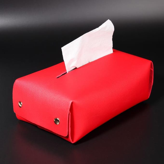Home Trend Scandinavische Tissuebox, Modieuze Opbergdoos, Tissuebox Bron Vrouwentas rood