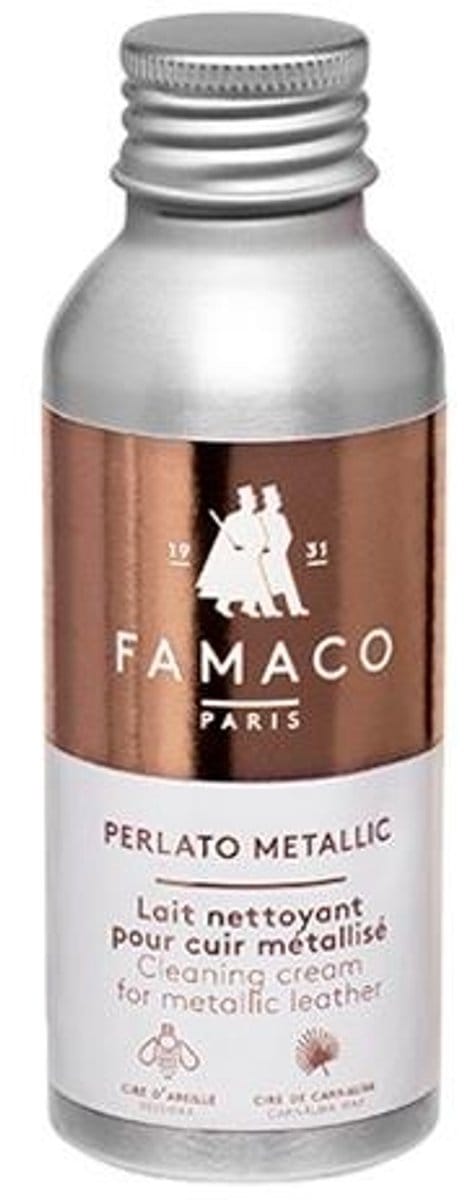 Famaco Perlato Metallic - Schoonmaak creme voor metallic leer - 100ml