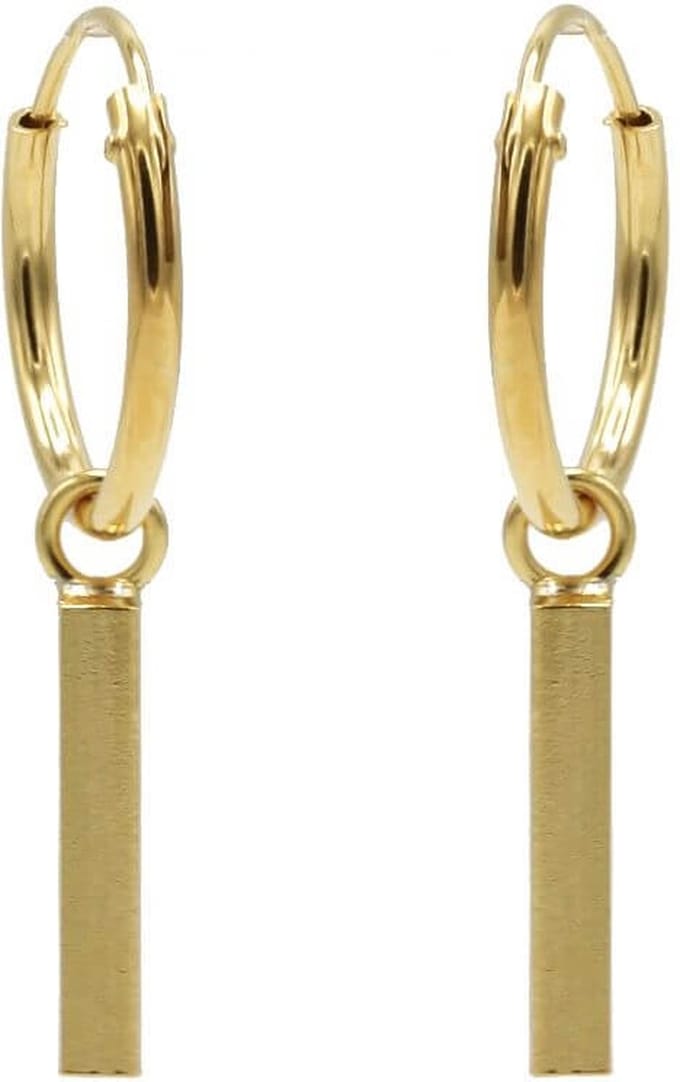 Karma Oorringen Hoops Square Tube Goud