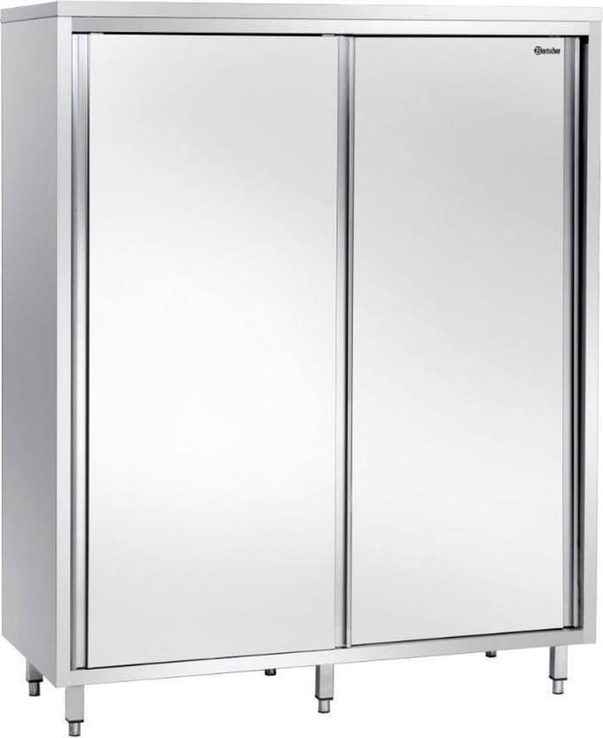 Servieskast RVS met 3 Draagplanken - 1600x700x2000(h)mm
