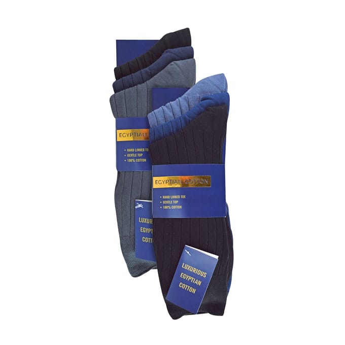 6-pack Mannen 100% Egyptisch Katoenen Dressokken