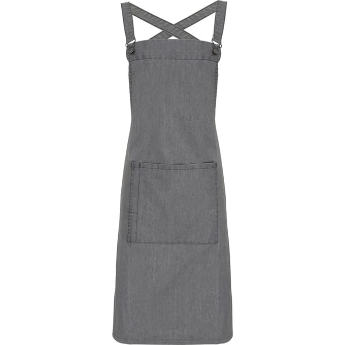 Premier Cross Back Barista Slabberschort (Grijze Denim)