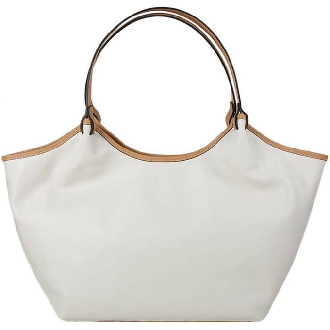 Giulia Monti Schoudertas Licht Beige Licht Bruin