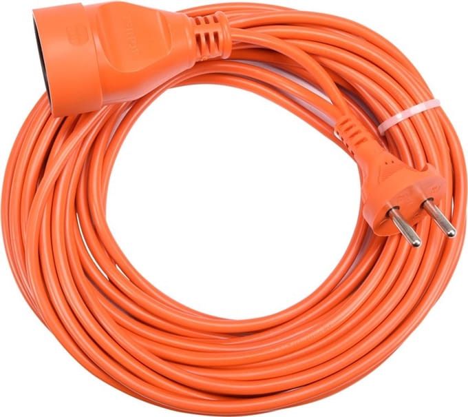 Vorel - Verlengsnoer - 10m - Oranje - IP20