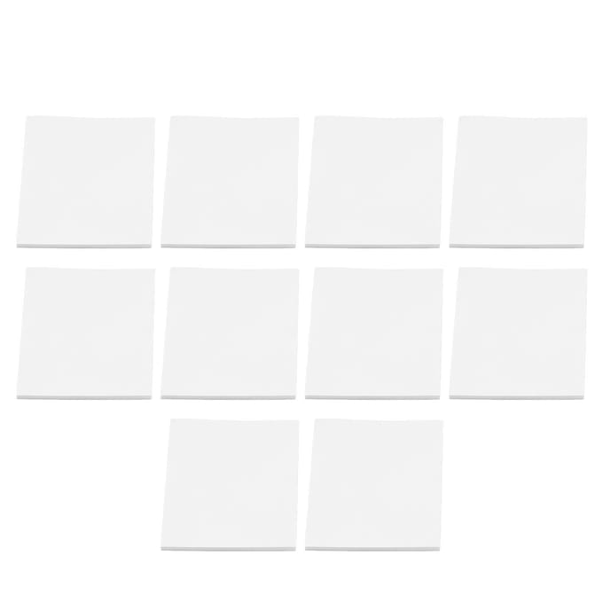 500 stuks Totaal Transparante Plaknotitieblokjes Waterdicht Plakt Stevig Herplakbaar Doorzichtig Plaknotities white