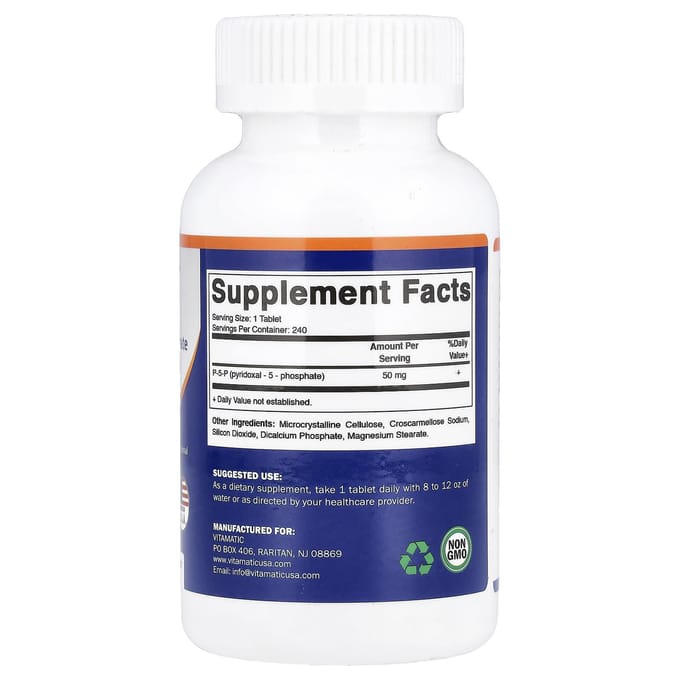 Vitamatic, P-5-P, 50 mg, 240 tabletten