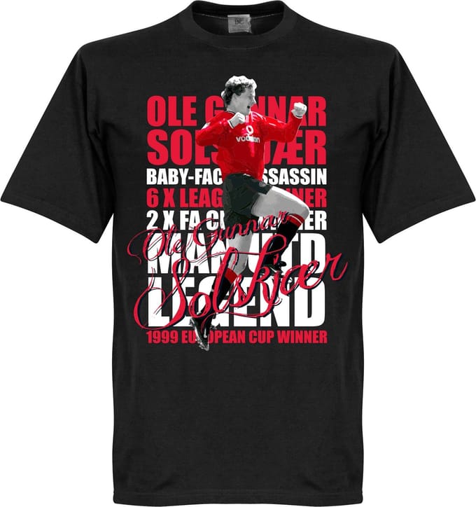 Solskjaer Legend T-Shirt - Zwart - 4XL