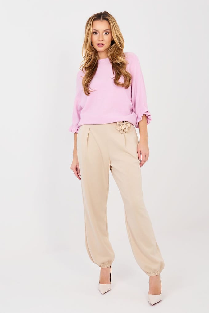 Elara Tailored Jogger - Beige / One Size