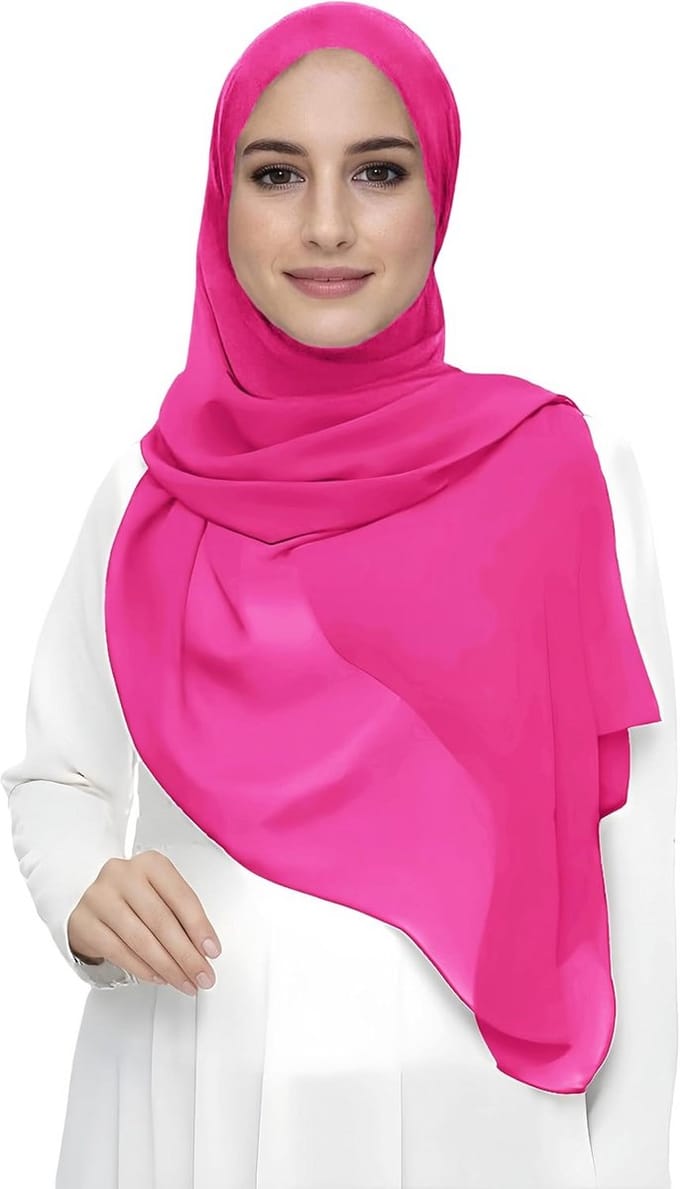 Lichte Chiffon Hijab Sjaal voor Dames - Mooie Hoofddoek