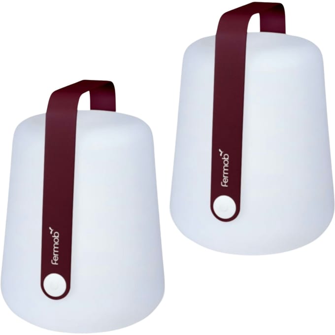 Fermob Balad Lamp - set van 2 - B9 zwarte kers - H 38 cm