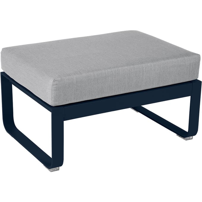 Fermob Gestoffeerde kruk BELLEVIE - 92 abyssblauw - 79 Flanelgrijs
