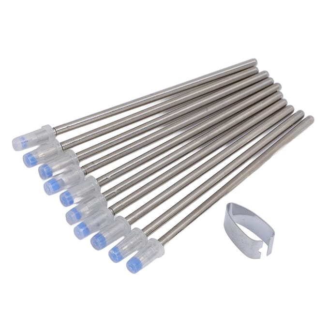 10 PIÈCES Recharges D1 Métal 0,5 mm Extra Fine À Base d'Eau Pointes de Rechange pour Stylo Bille gray