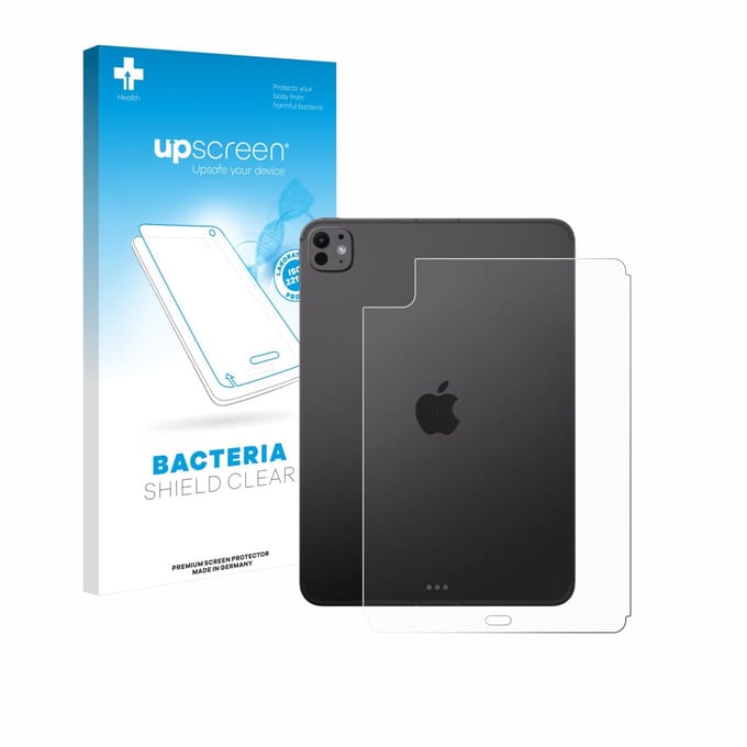 upscreen - Screenprotector voor Apple iPad Pro 11" 2025 (Achterkant) - Folie Beschermfolie transparant antibacterieel