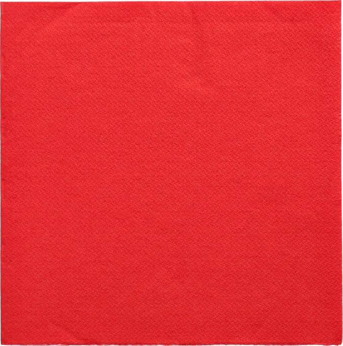 14x 50 Servetten DAILY Collection 1/4 vouw 32 cm x 32 cm rood