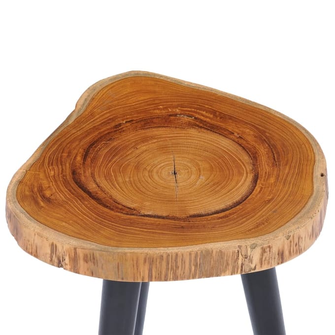 vidaXL - Salontafel - 40x45 - cm - massief - teakhout