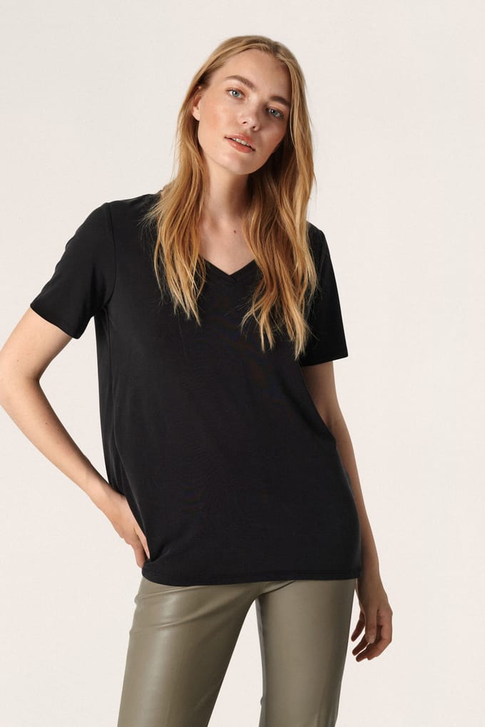 Dames-T-shirt Soaked in Luxury Columbine oversize