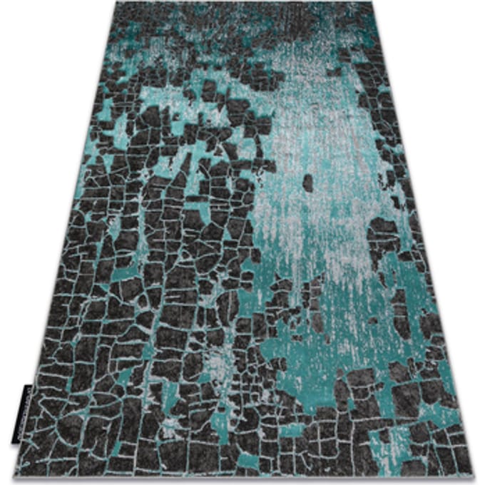 Kleden Rugsx Modern DELUXE tapijt 2079 vintage - structuurgroen 140x190 cm