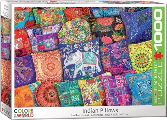 Eurographics - Indiase kussens [Indian Pillows] - 1000 stukjes 68×48cm (b×h) - Legpuzzel