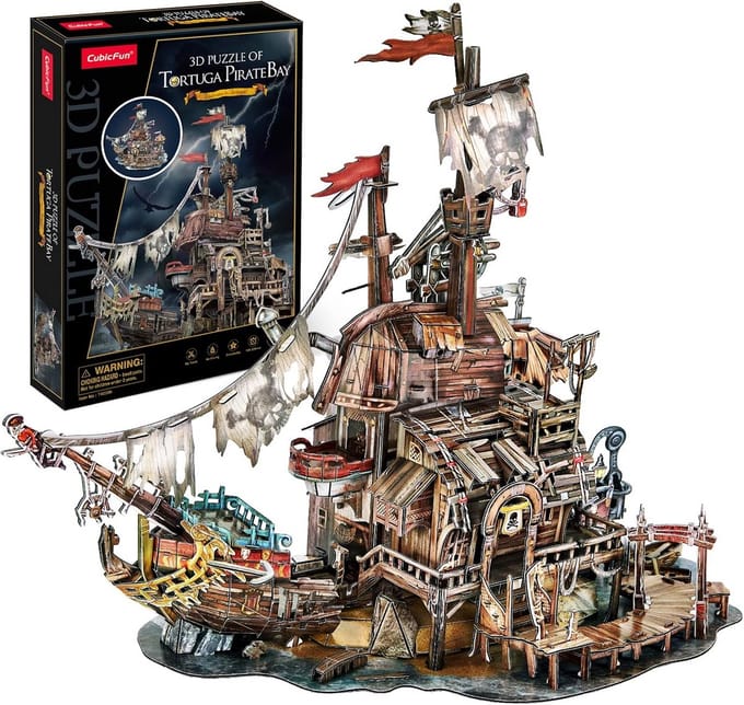 3D Puzzel Piratenschipwrak 'Tortuga Baai' - Modelbouwset voor Volwassenen en Kinderen