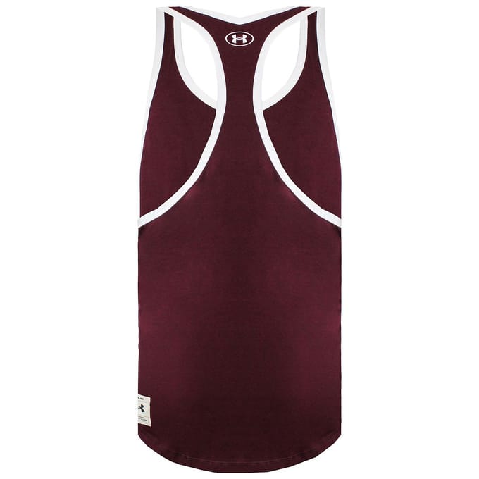 Under Armour x Project Rock Outlaw Mana Heren Burgundy Tank Top
