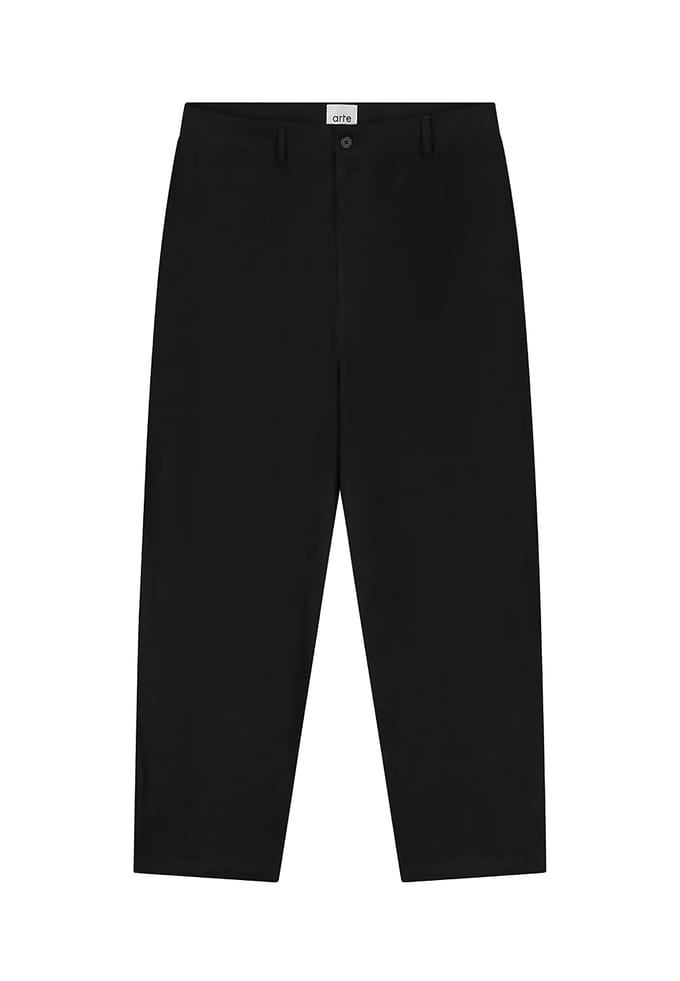 Lange broek mannen linnen pak broek zwart