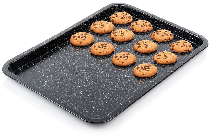 Vilde Bakplaat Koolstofstaal - 43,5 cm - Ovenbestendig - Zwart