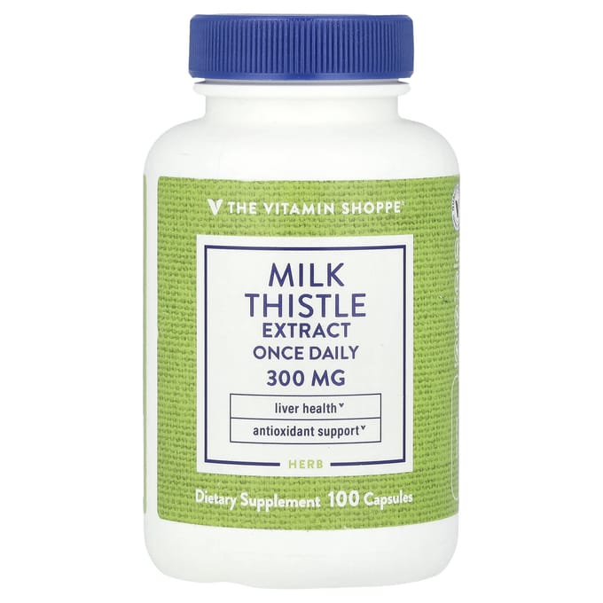 The Vitamin Shoppe, extrait de chardon-Marie, une fois par jour, 300 mg, 100 capsules