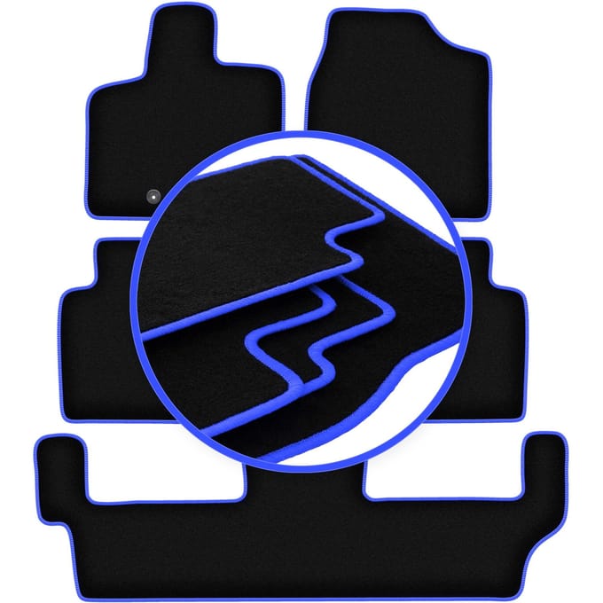 CARLUX-BLUE automatten voor: Dodge Grand Caravan IV 7-zits (2008-2016)