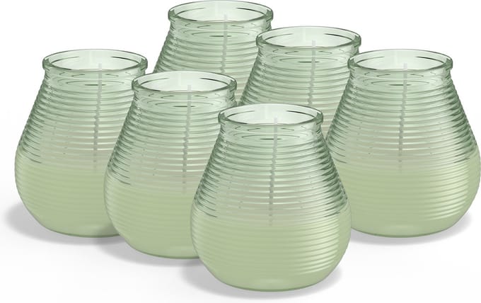 Bolsius - 6 Geurkaarsen - Citronella - Buitenkaars - Groen