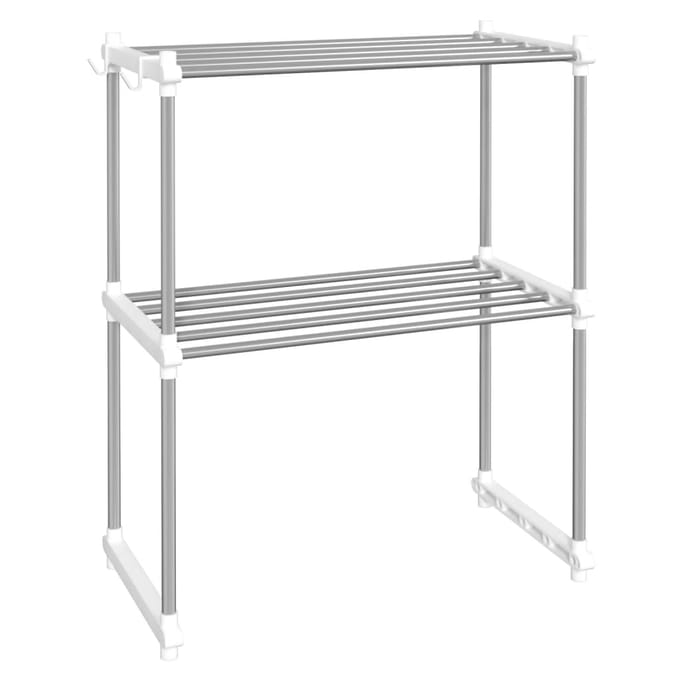 vidaXL - Magnetronrek - 51x27x63 - cm - aluminium - wit