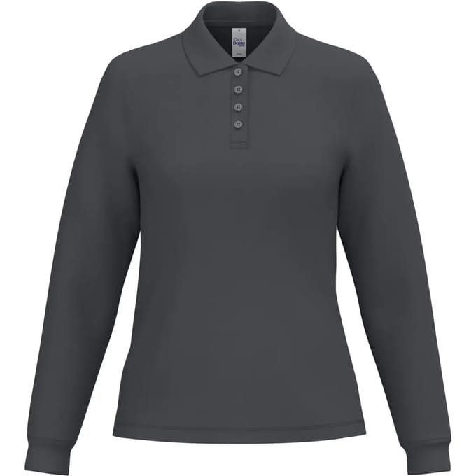 Damespolo met lange mouwen iDeal Basic Brand